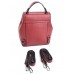 Кожаный женский рюкзак №NO-A7099 Красный