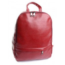 Женский кожаный рюкзак WY-10085 Red