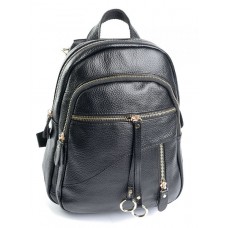 Небольшой кожаный женский рюкзак M-Bag WY-1027 Black