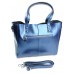 Кожаная женская сумка №Y013 Синий