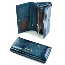 Кожаный женский кошелек Wcash A14071-9811-7 Blue