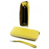 Женский кожаный кошелек Wcash A1583-1450 Yellow