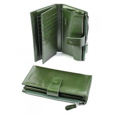 Женский кошелек кожаный №A161A-1712-10 Зеленый