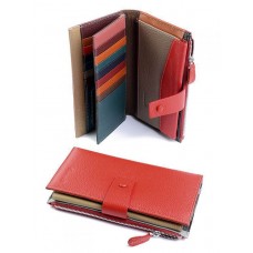 Кожаный кошелек женский №A167-1712-1 Красный