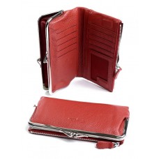 Кожаный кошелек женский №A171-9919A-1 красный