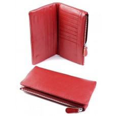 Кожаный кошелек женский №A187-9941-1 Красный