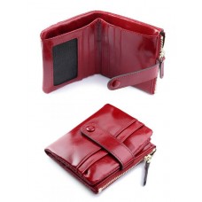 Женский кожаный кошелек №D-6033 Красный