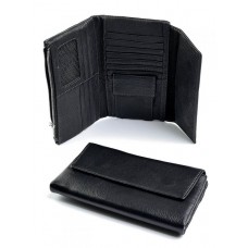 Складное мужское портмоне из кожи PortMan 081014 Black