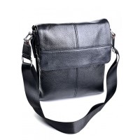Кожаная мужская сумка BagMan №3640 Black