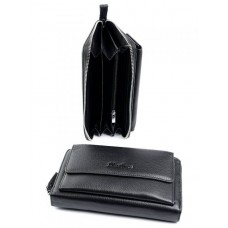 Кожаное портмоне мужское 6601A Black