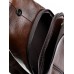 Мужская сумка-слинг кожаная №662 коричневый