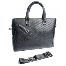 Кожаный мужской портфель BagMan 7221 Black