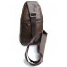 Кожаная мужская сумка-слинг №8795 коричневый