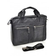 Кожаная сумка-портфель №9025 Черный