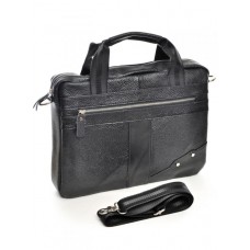 Мужская кожаная сумка -портфель №9026 Черный