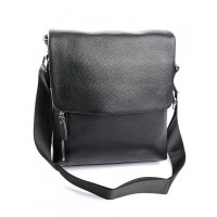 Кожаная мужская сумка BagMan №9909 черный