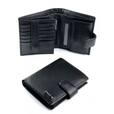 Кожаное портмоне мужское №BK013-894 Черный