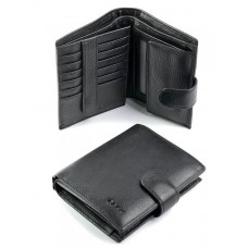Кожаное портмоне мужское №BK014-894 черный