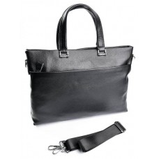 Мужской кожаный портфель №SL-9156-1 черный