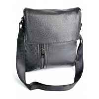 Кожаная мужская сумка BagMan W-0122 Black
