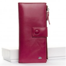 Женский кошелек кожаный Dr. Bond №WMB-1 purple-red