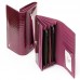 Кожаный кошелек женский ST №W501 purple-red