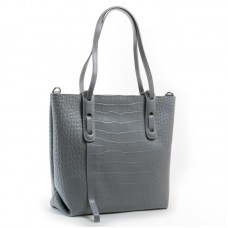Кожаная сумка женская ALEX RAI 1899 light-grey