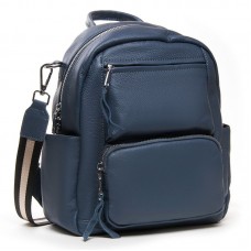 Кожаный женский рюкзак Alex Rai 26-8905-9 l-blue