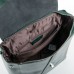 Кожаный рюкзак на клапане женский Alex Rai 360 green
