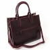 Женская сумка из гладкой кожи ALEX RAI 8633 red-wine
